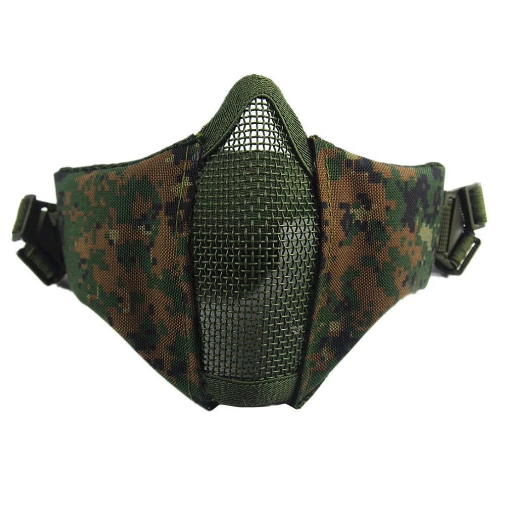 Half Face Metal Steel Airsoft Mask