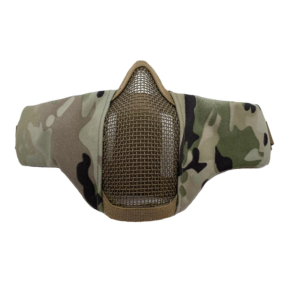 Half Face Metal Steel Airsoft Mask