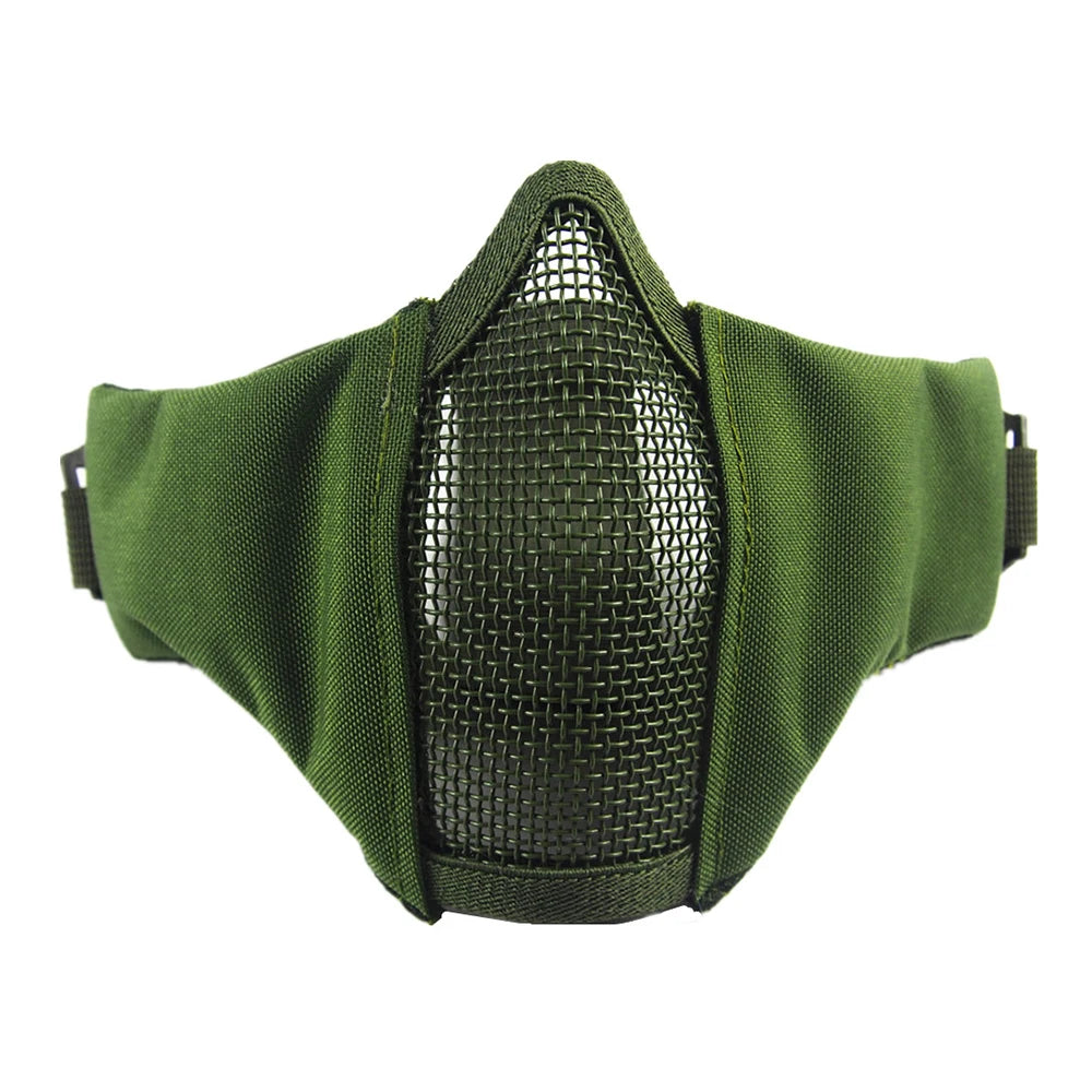 Half Face Metal Steel Airsoft Mask