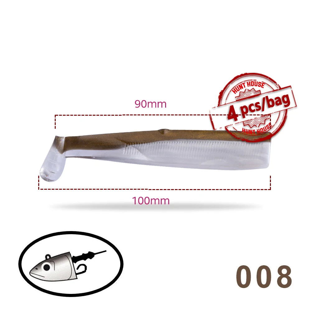Black Minnow Lure 100mm
