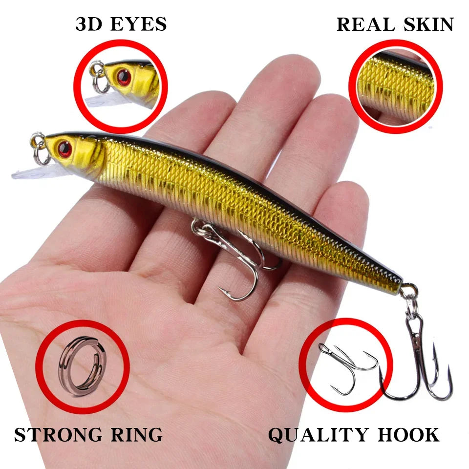 Minnow Fishing Lure 95mm 8g Floating