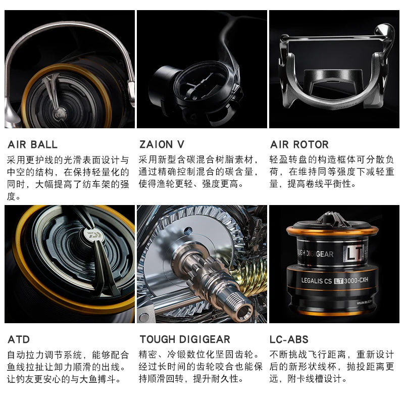 DAIWA LEGALIS CS LT Spinning Wheel 6+1BB Max Drag 12KG