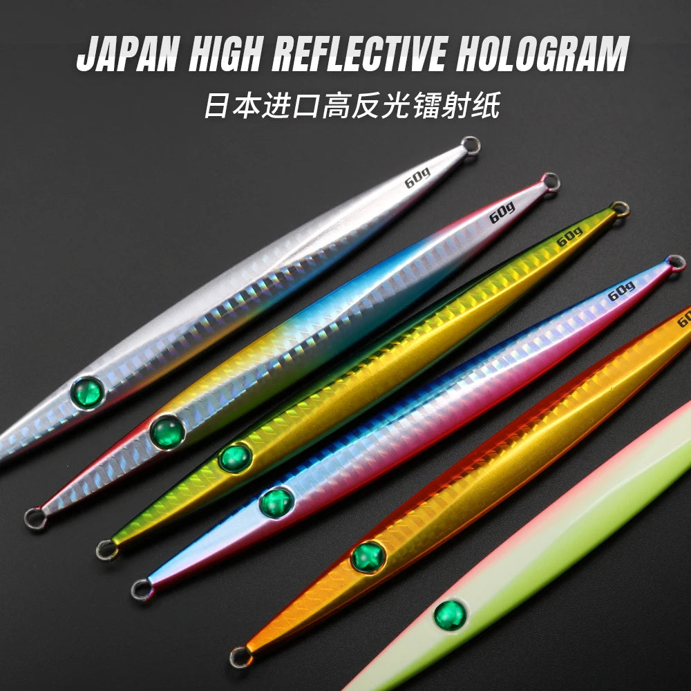 JIGGINGPRO D-Slide Jack Eye 60g 80g 100g V