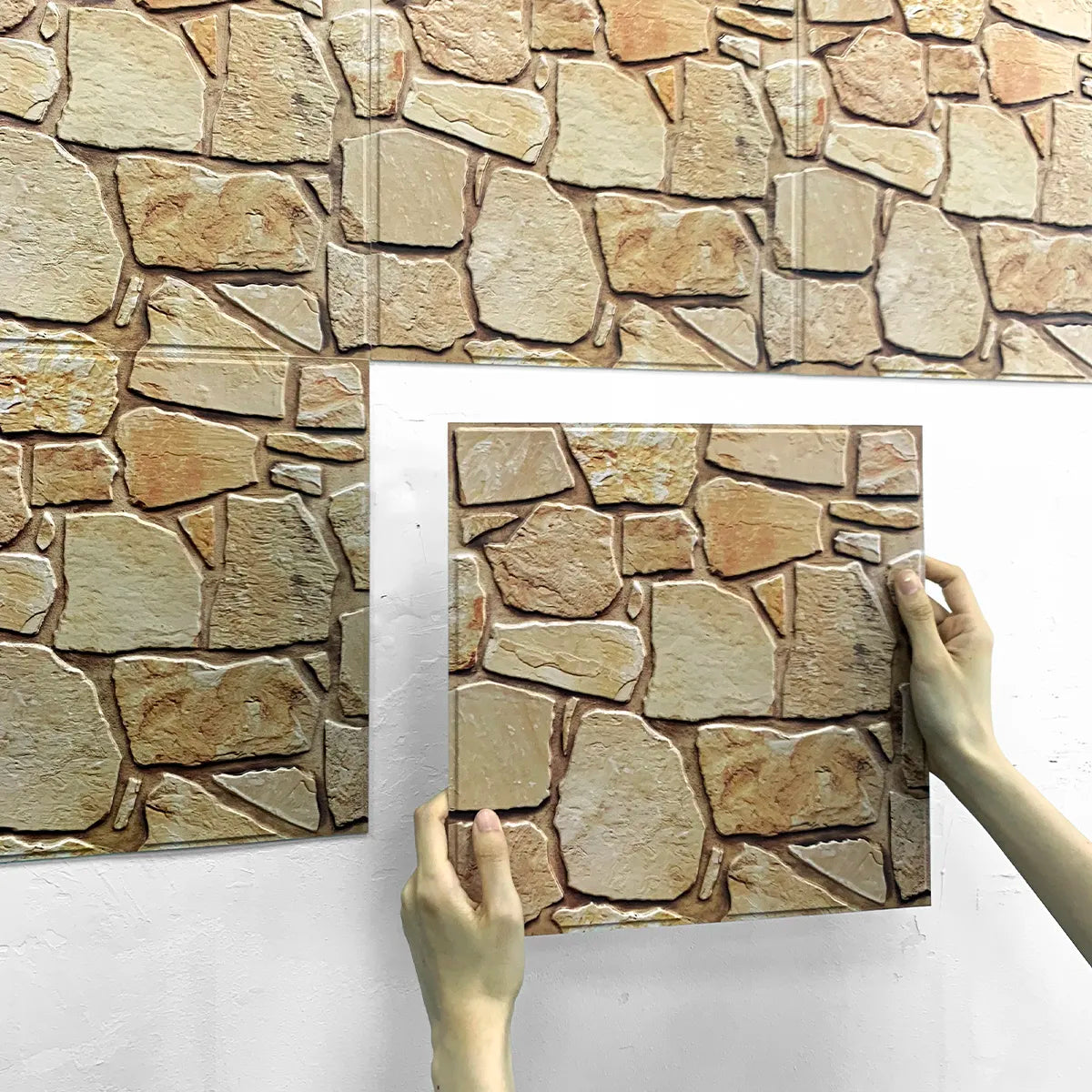 10pcs 3D Stone Wall Panels