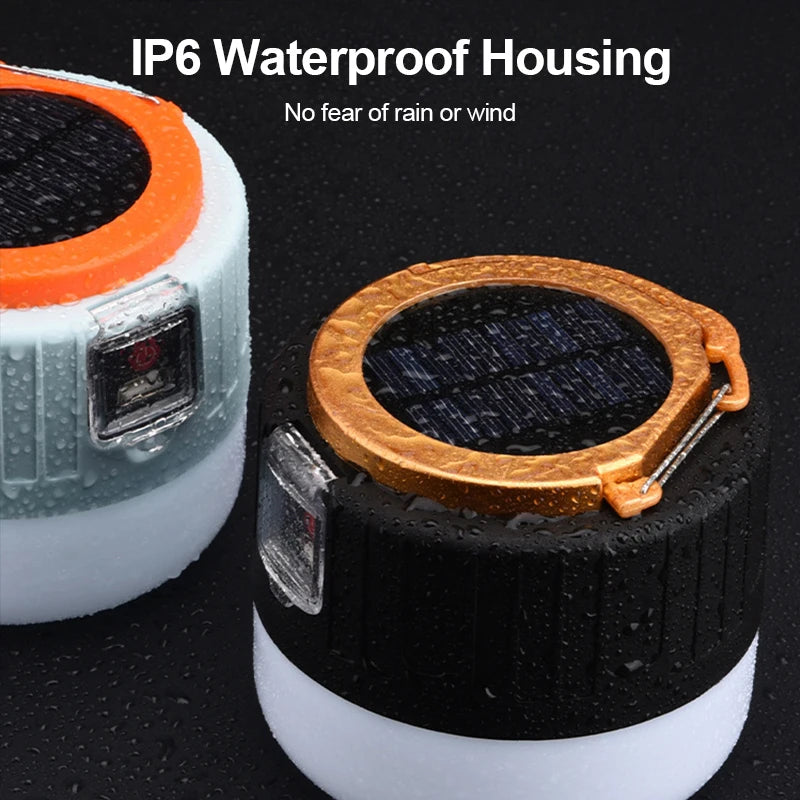 Waterproof Solar LED Camping Light