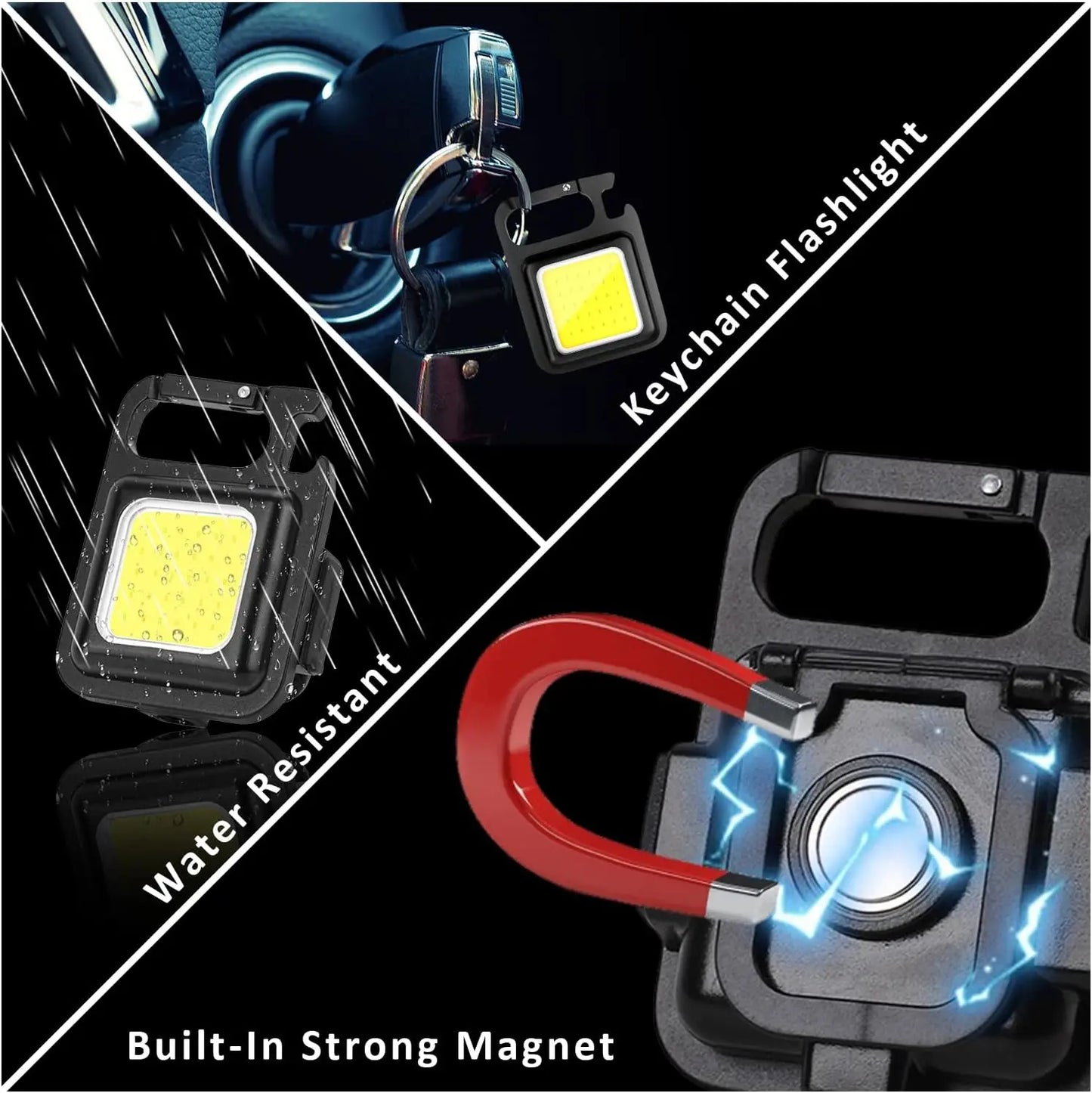 LED Flashlight Super Bright 1500LM Folding Bracket