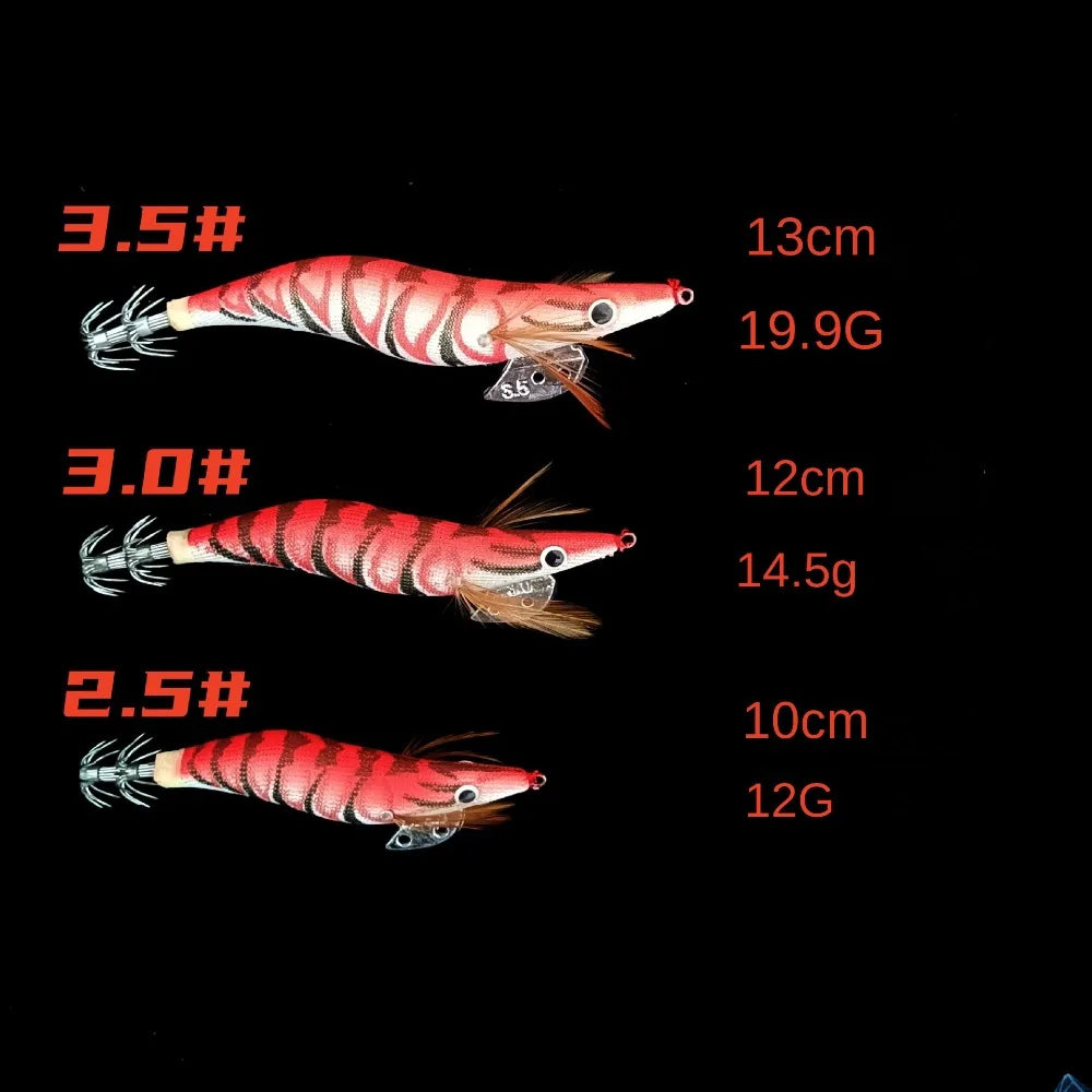 5pcs 12g 14.5g 19.9g Luminous Squid Jig Bait