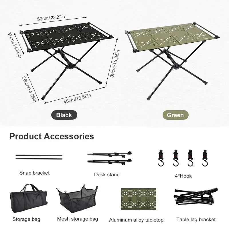 WESTTUNE Camping Folding Table