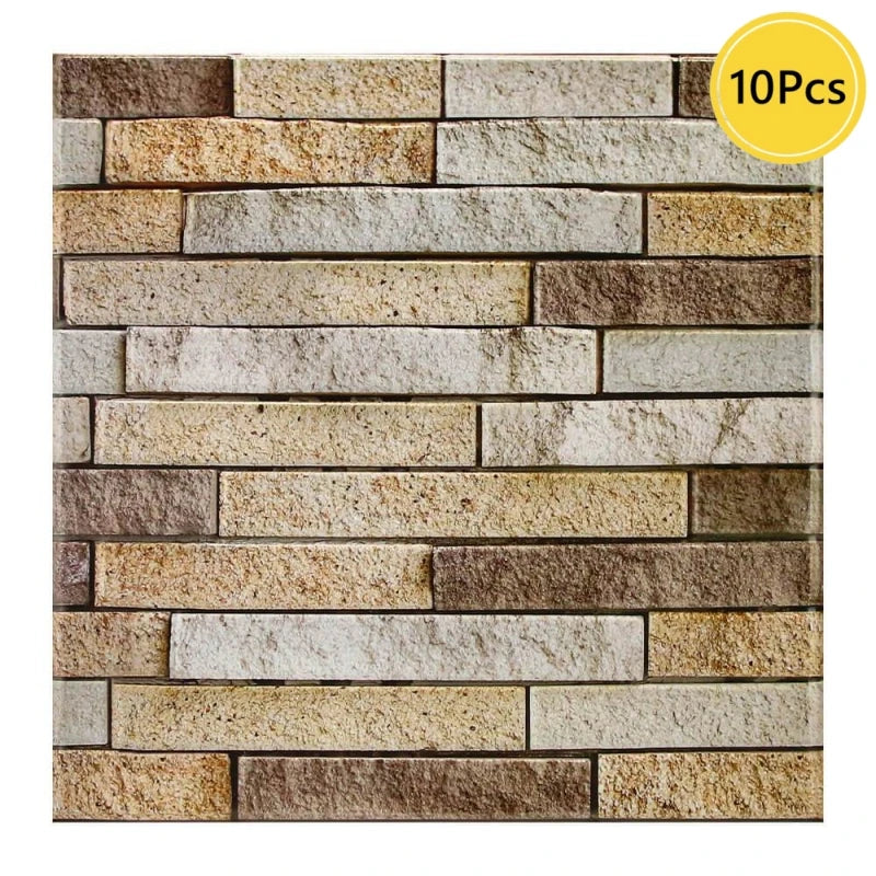 10pcs 3D Tile Wall Panel