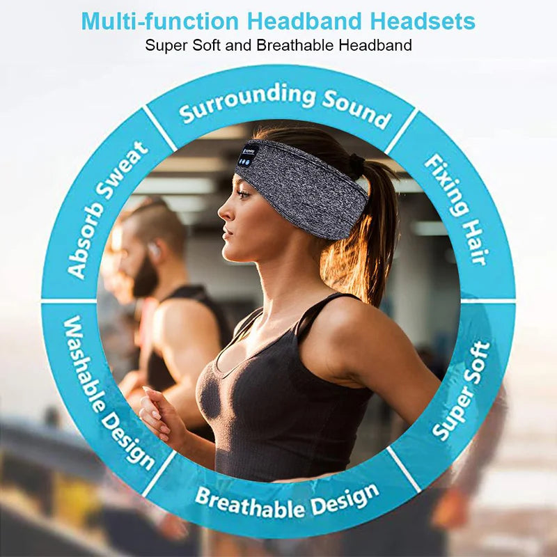 Sleep Mask with Built-in Bluetooth Headphones