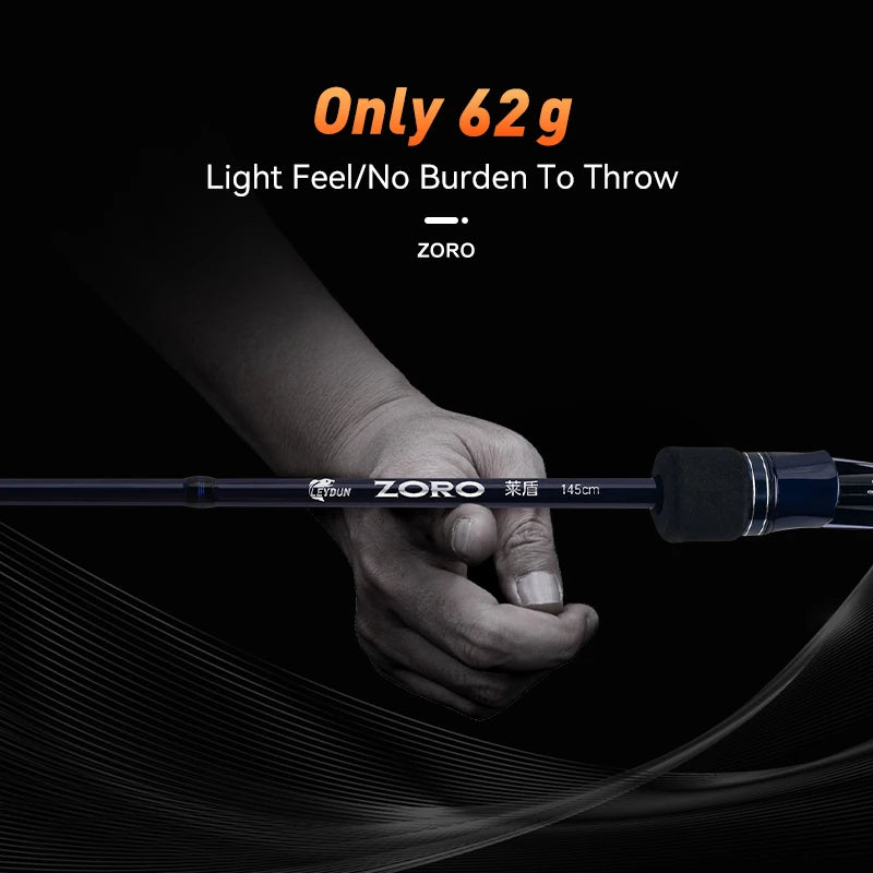 LEYDUN ZORO Super Light Fishing Rods 145cm 62g Titanium Tip