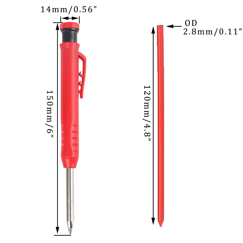 Mechanical Pencil with Refill Lead and Built-in Sharpener
