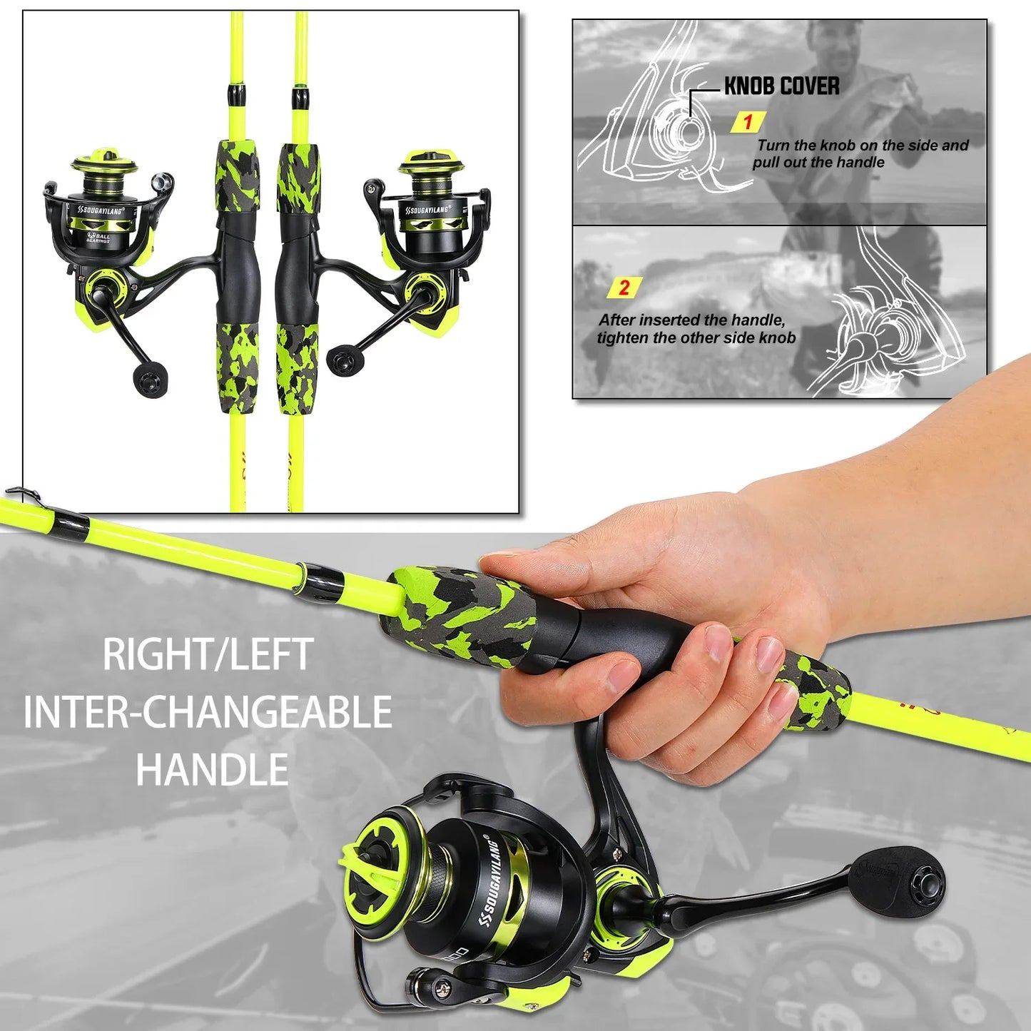 Spinning Rod Set 1.7m