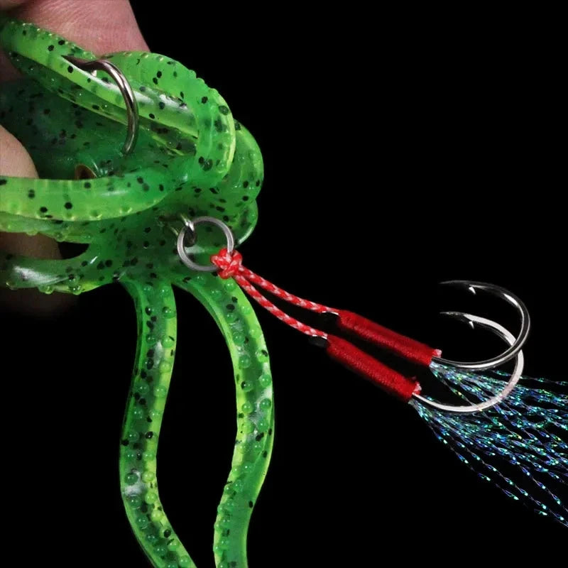 Octopus Soft Lure Double Hook 21g/11cm