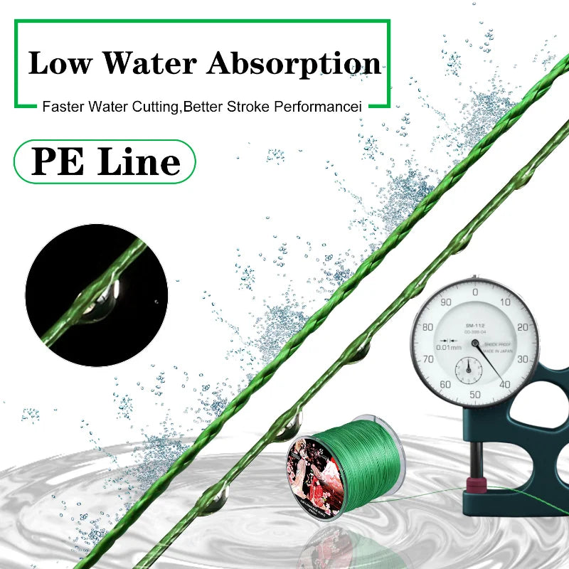 8 Strands Braided Fishing Line 100M 300M