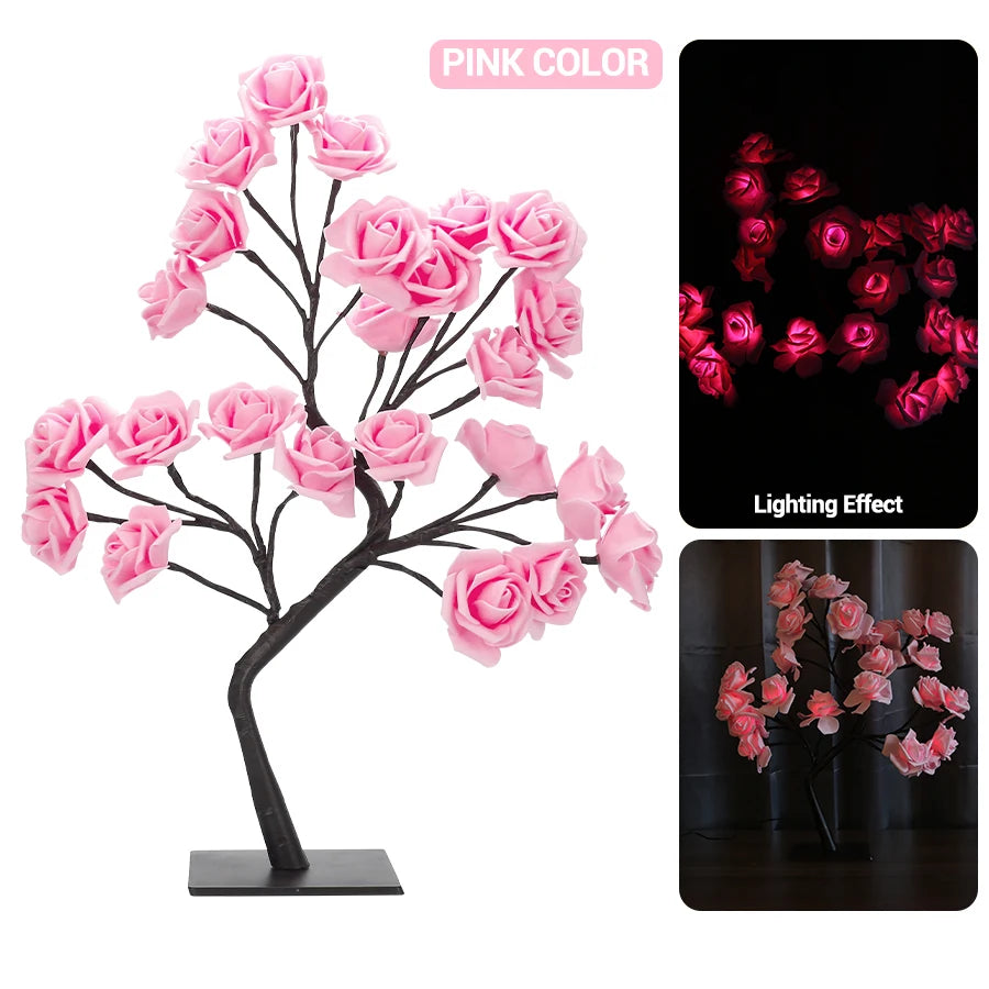 LED Rose Tree Lamp