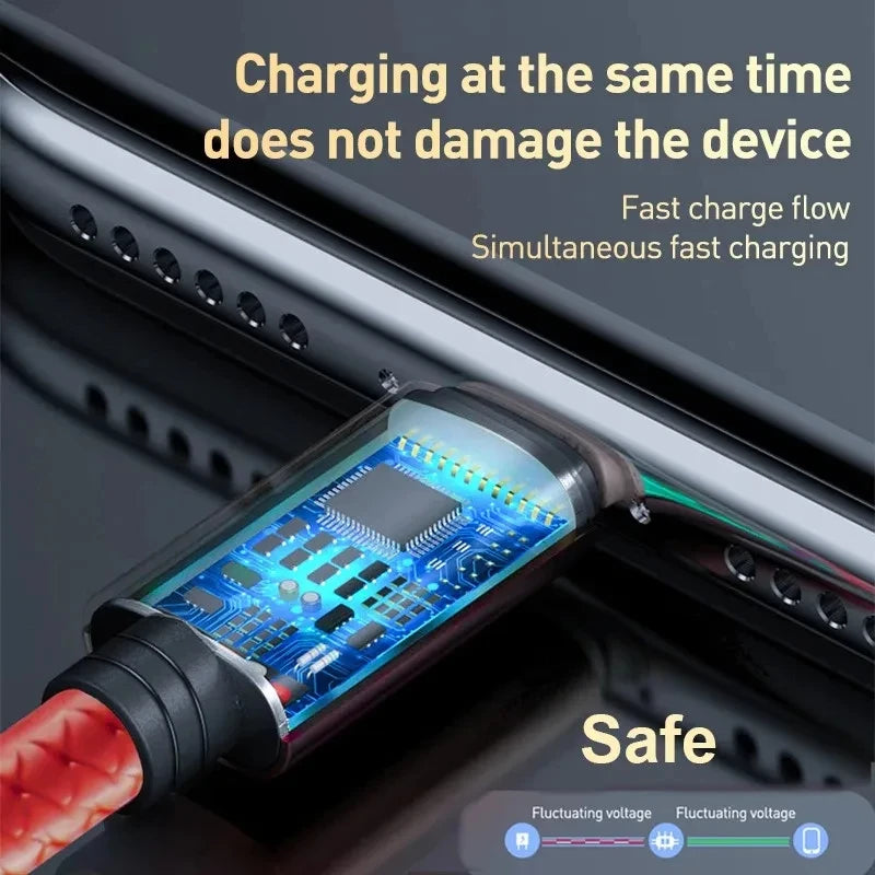 3 in1 Charging Cable Type C/ Micro/iPhone