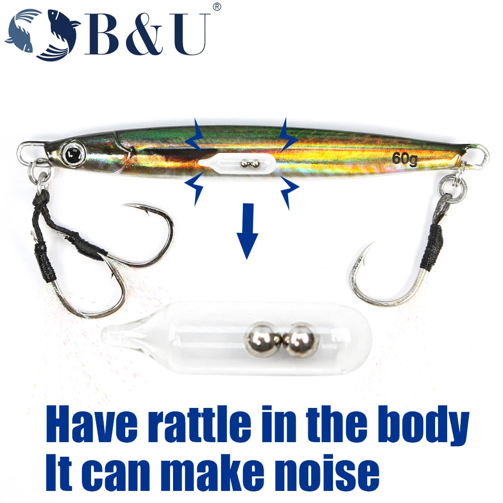 3D Metal Cast Jig Lure
