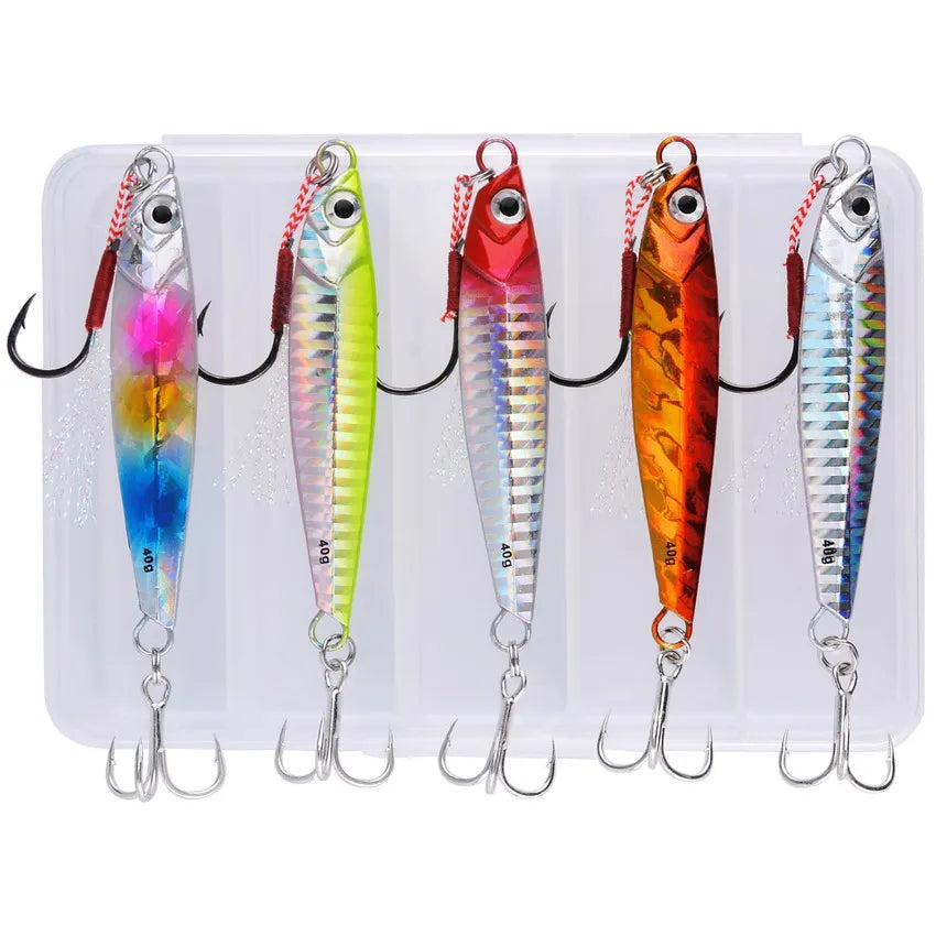 5pcs Metal Jig Fishing Lure