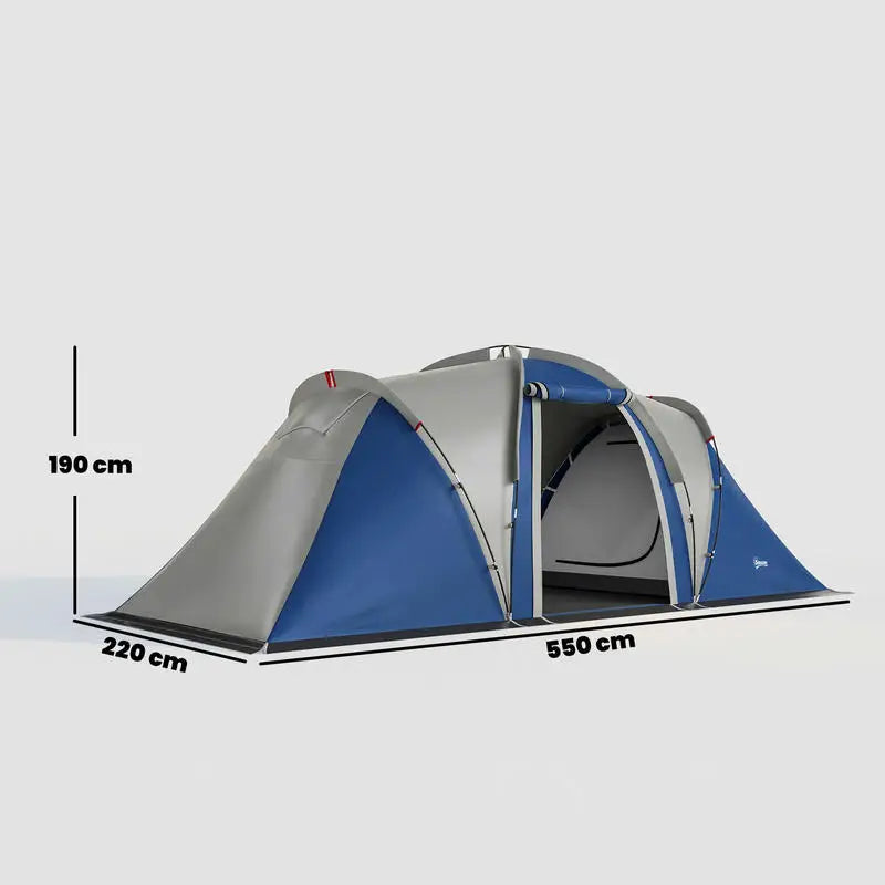 Family Tunnel Camping Tent 4–5 Person