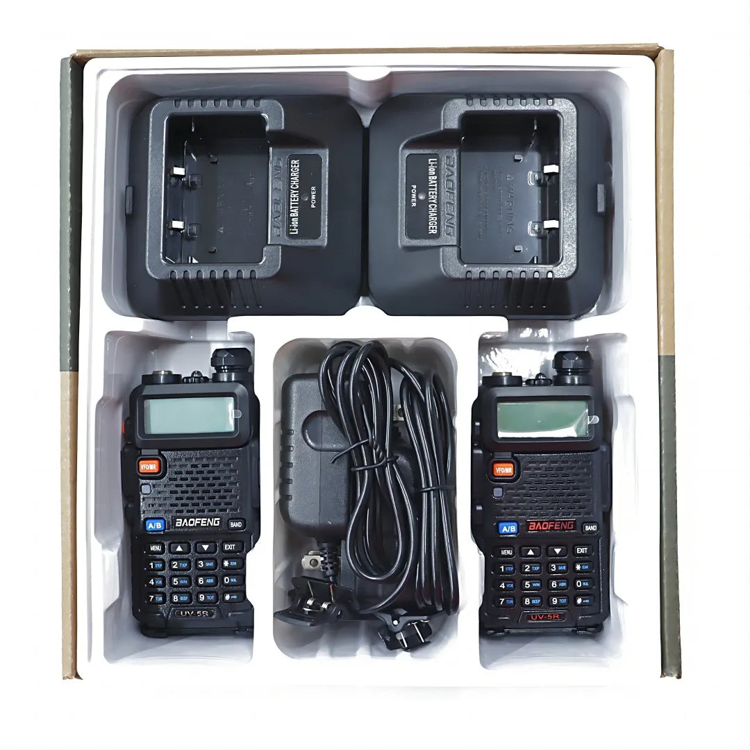 2pcs BAOFENG UV-5R 5W Dual Band Radio
