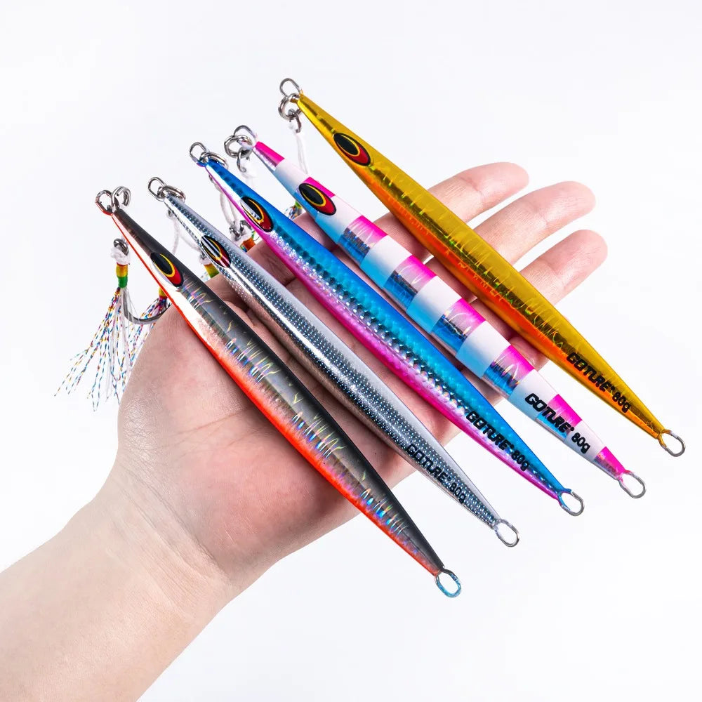 Goture 80g 160g 200g Jig Fishing Lure Set