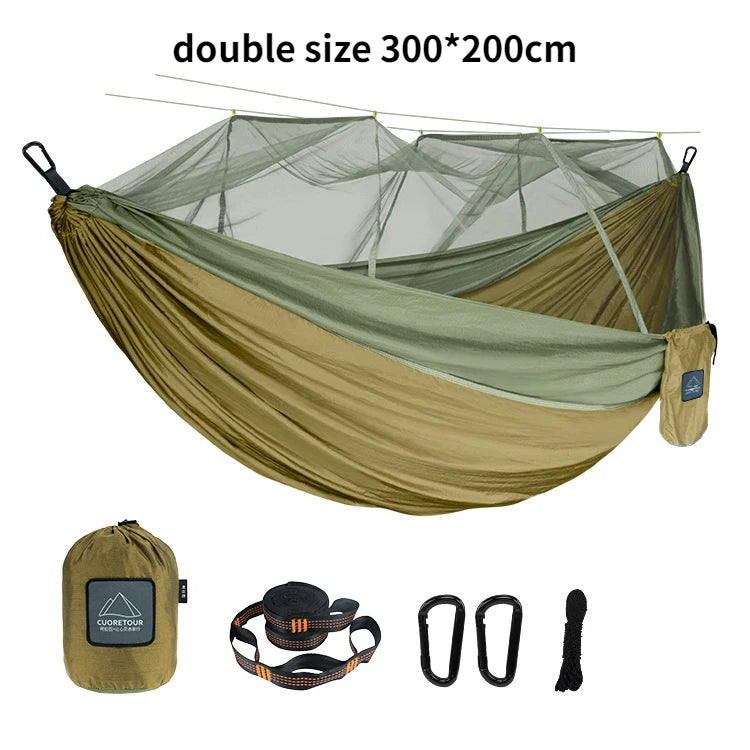 Single and Double Size Hammock with Mosquito Net