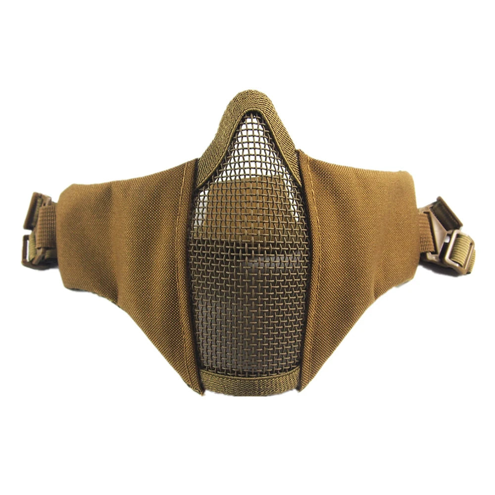 Half Face Metal Steel Airsoft Mask