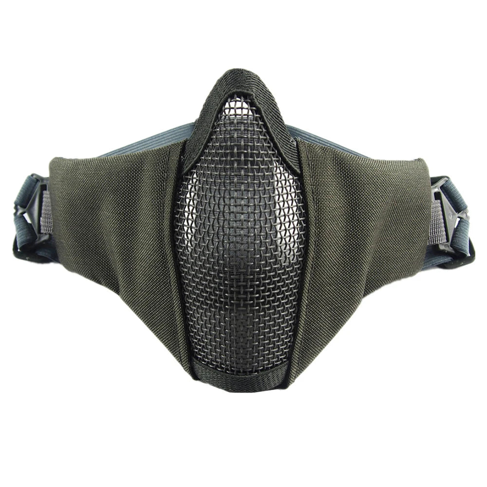 Half Face Metal Steel Airsoft Mask