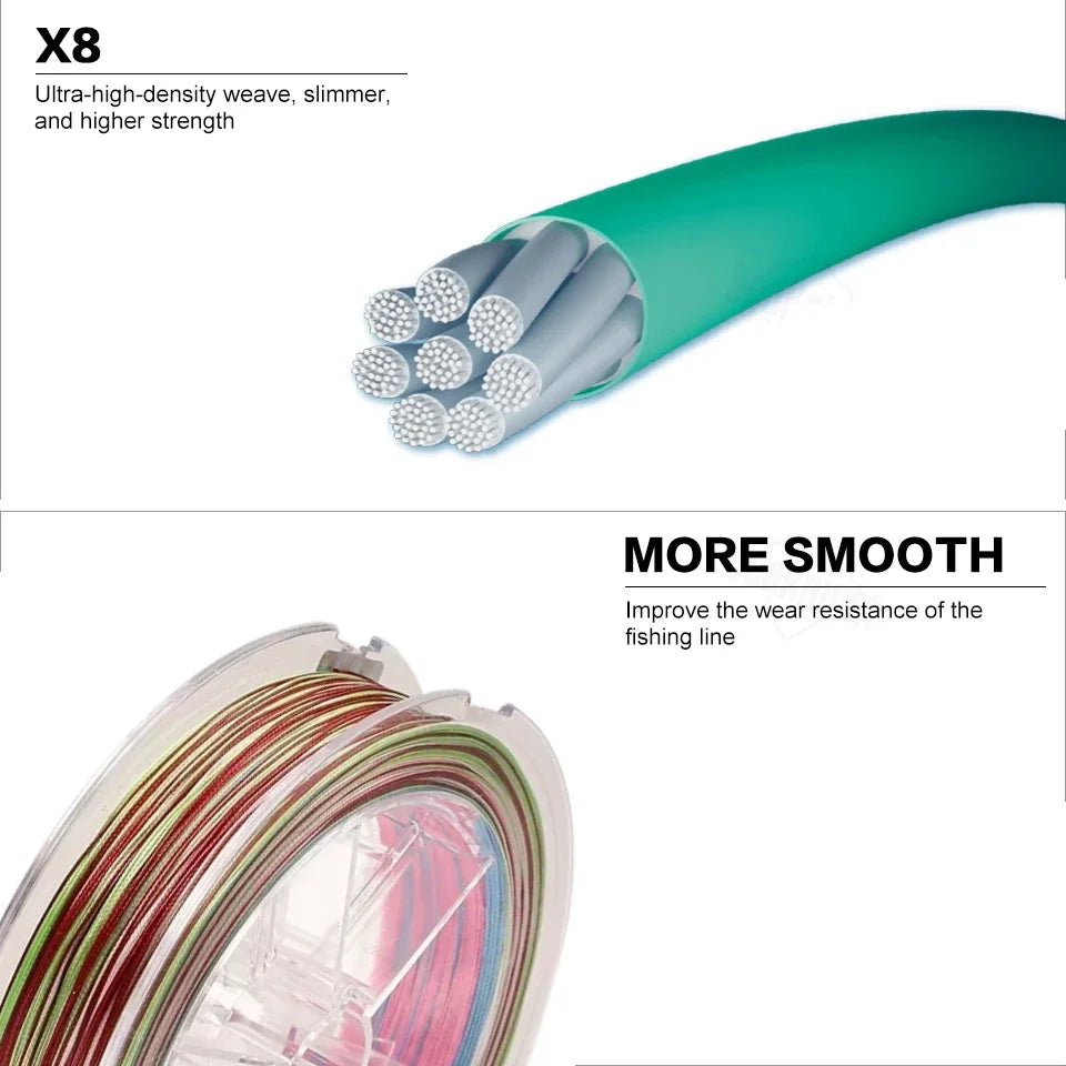 Japan YGK G-SOUL X8 JIGMAN 8 Braided Multicolour Fishing Line