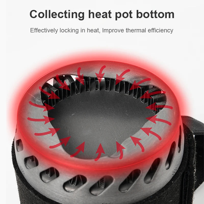BRS 61 Camping Integrated Heat Pot