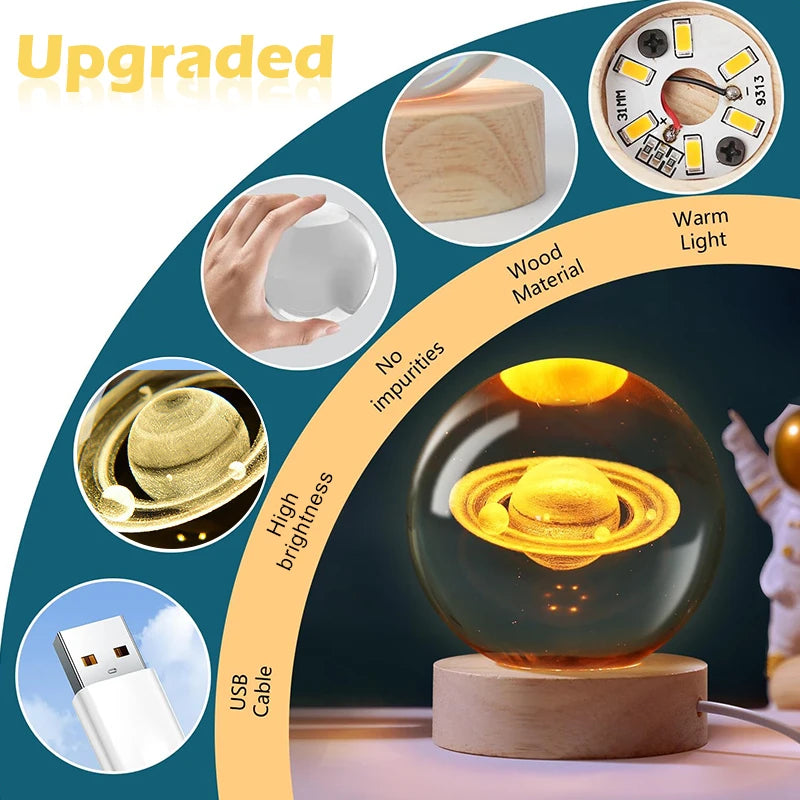 Crystal Ball Night Light LED
