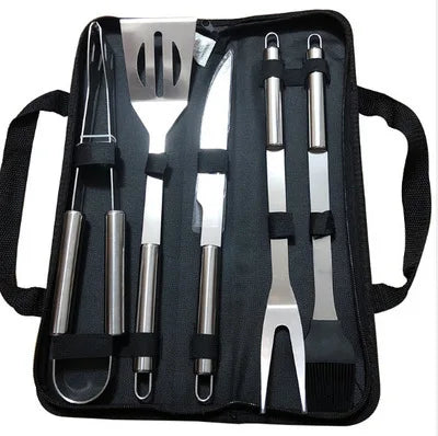 Stainless steel barbecue set