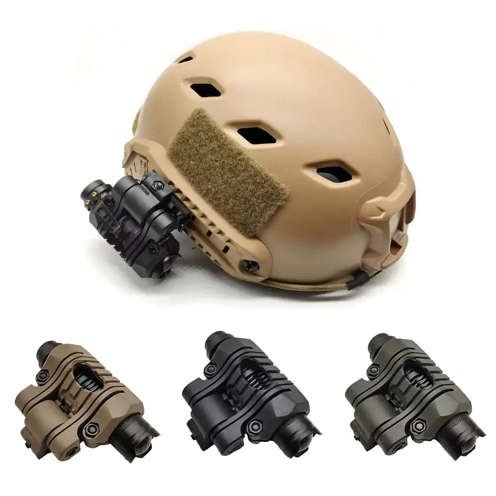 Helmet Flashlight with adapter
