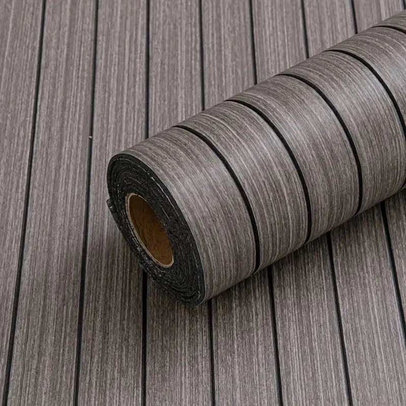 3D wood grain self-adhesive wallpaper