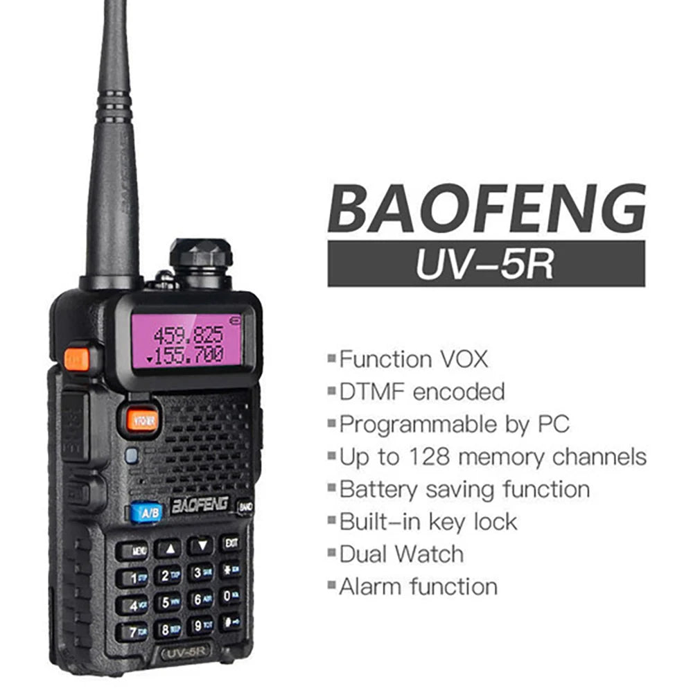 2pcs BAOFENG UV-5R 5W Dual Band Radio