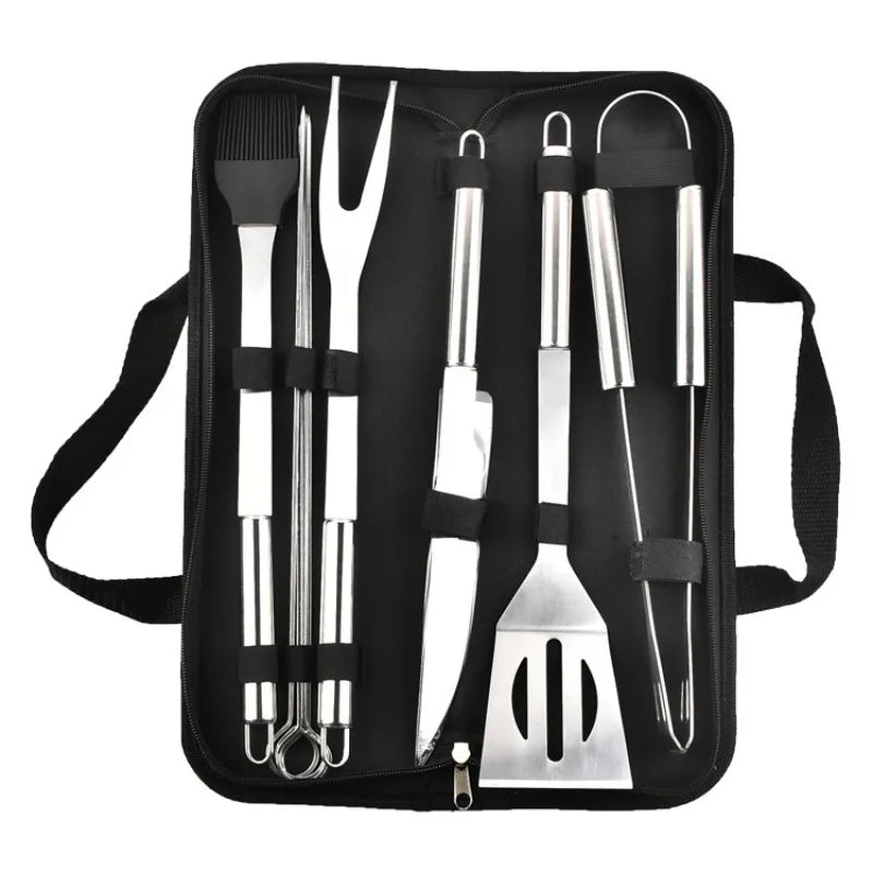 Stainless steel barbecue set