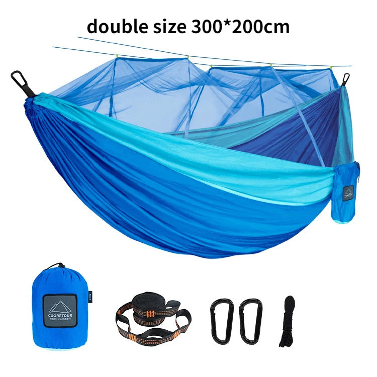 Single and Double Size Hammock with Mosquito Net