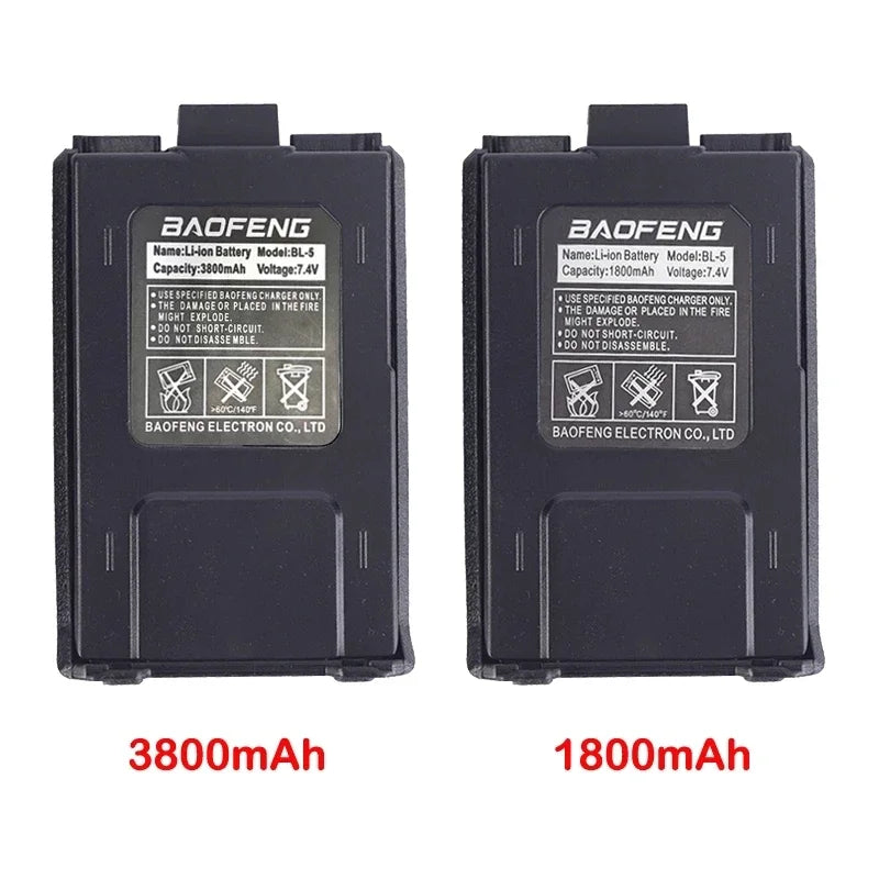 Battery for Baofeng UV-5R UV-5RE DM-5R Plus BF-F8 RT-5R RT5 BL-5
