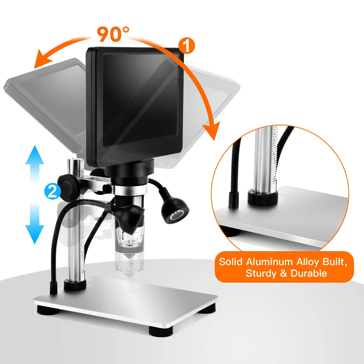 DM9 7" LCD Digital Microscope 1200x