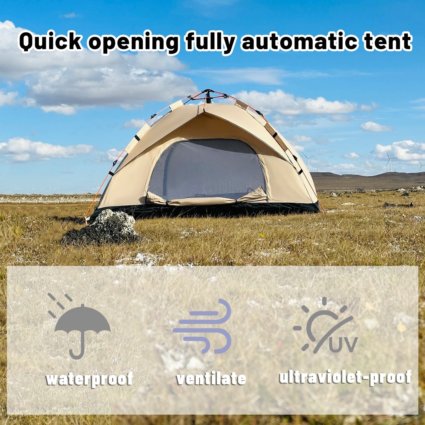 Automatic Quick-opening 4 person tent