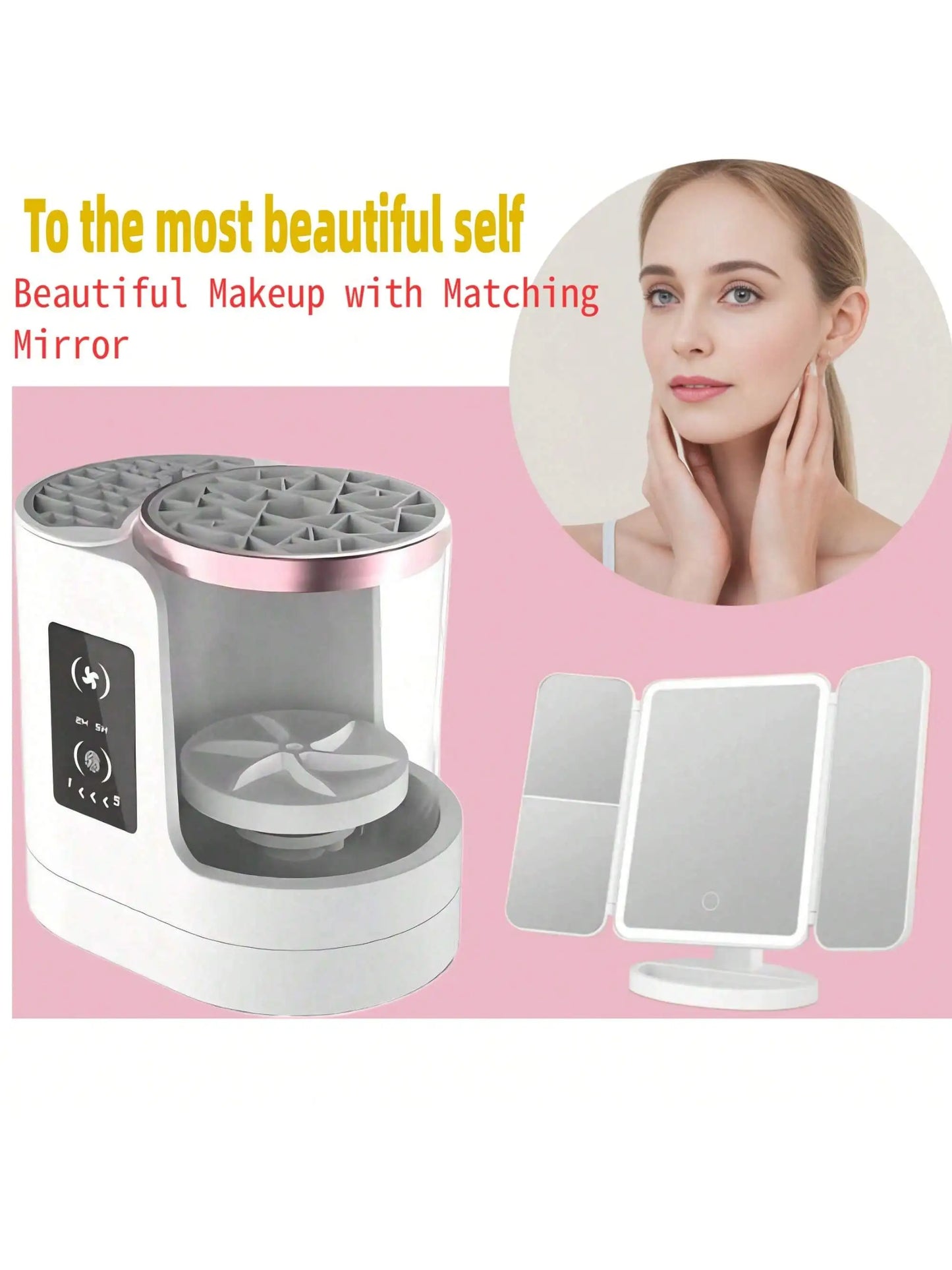 3 IN 1 Electric Makeup Brush Cleaner Machine