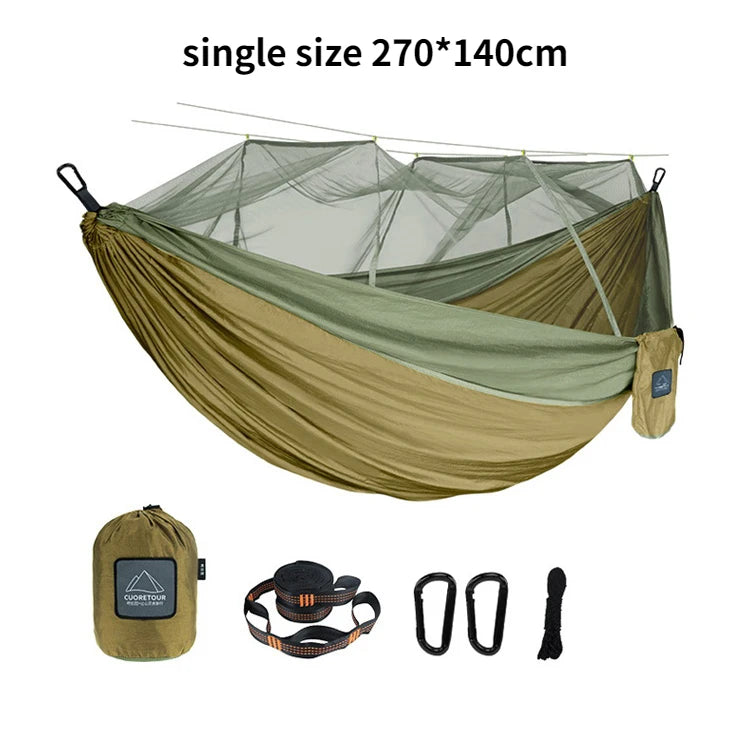 Single and Double Size Hammock with Mosquito Net
