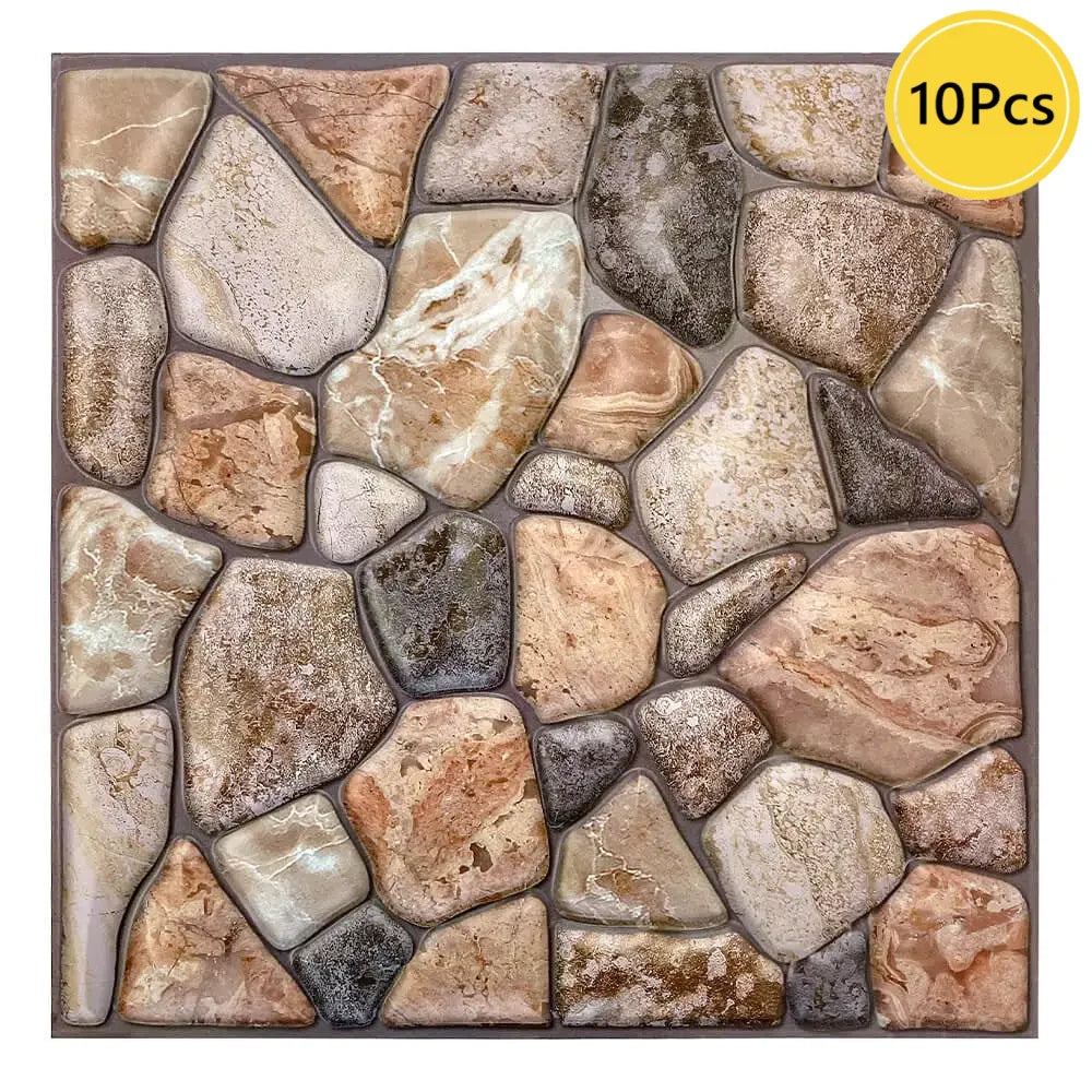 10pcs 3D Tile Wall Panel
