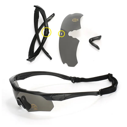 ZG Polarized Balistic Glasses, 3 Lens Set
