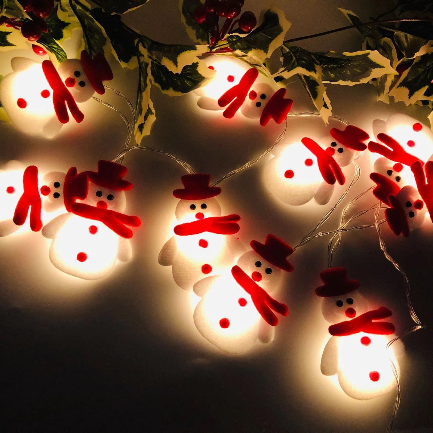 Snowman String Lights