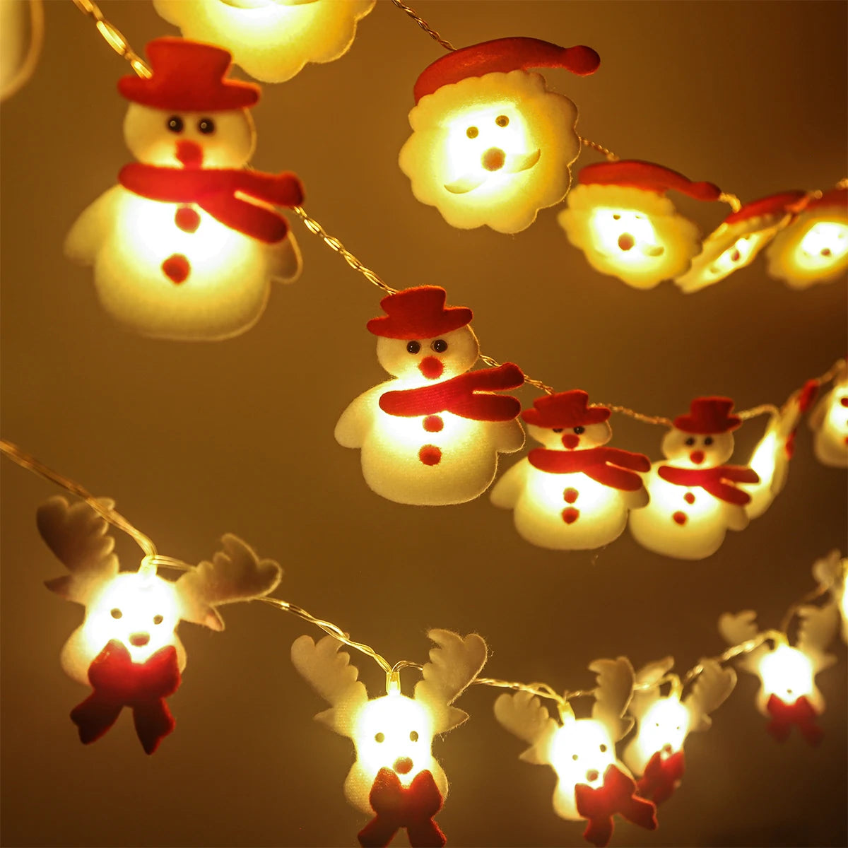 Snowman String Lights