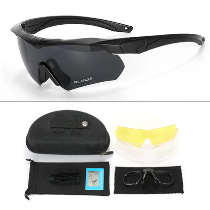 ZG Polarized Balistic Glasses, 3 Lens Set
