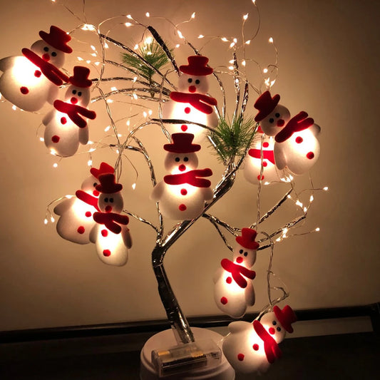 Snowman String Lights