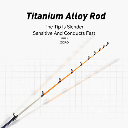 LEYDUN ZORO Super Light Fishing καλάμια 145cm 62g Titanium Tip